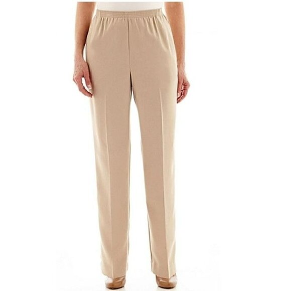 Alfred Dunner Classics Pants Textured Nantucket - Picture 1 of 4